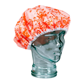 shower cap pink signature print